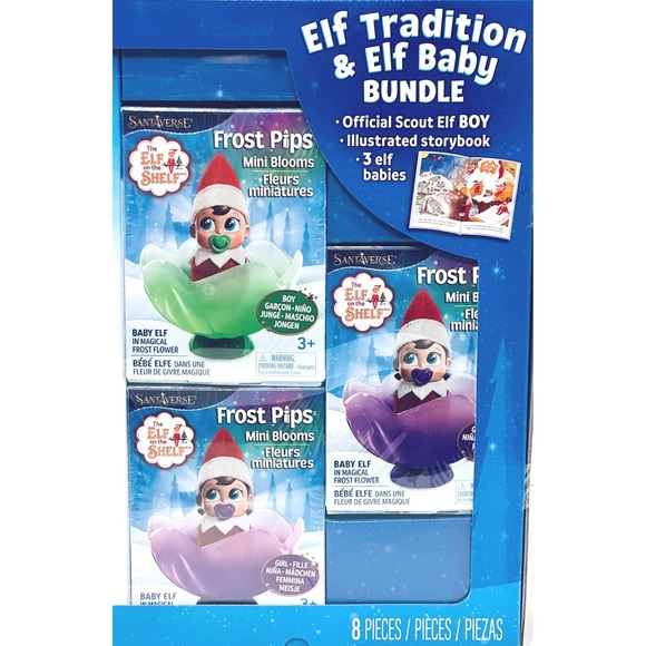 SantaVerse Elf Tradition Elf Baby Bundle Scout Elf Boy Storybook 3 Frost Pips - Picture 6 of 8